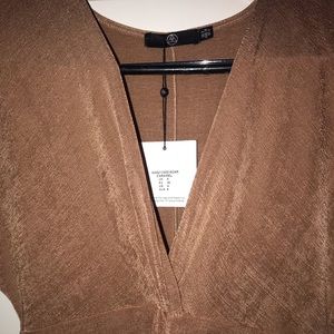 NWT // Misguided Dress // bronze // 4